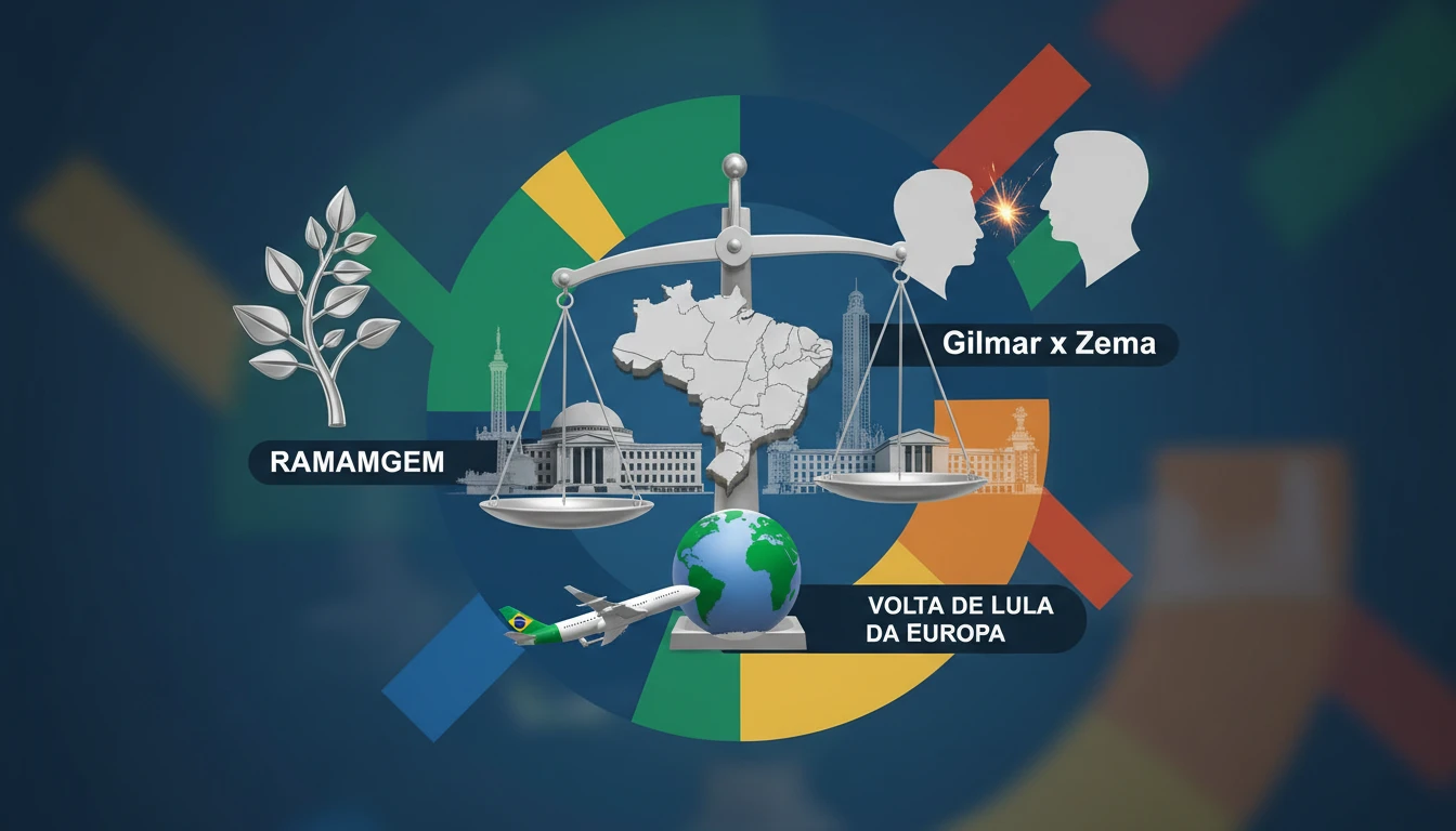 Agenda política agitada: Decisão sobre ramagem, gilmar x zema e volta de lula da Europa