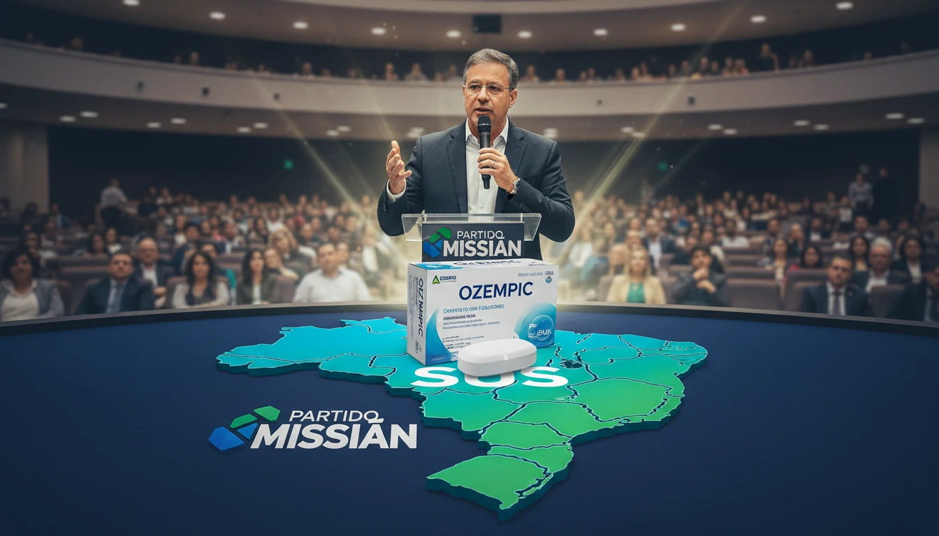 Pré-candidato renan santos, do partido missão, promete incluir ozempic no sus se for eleito